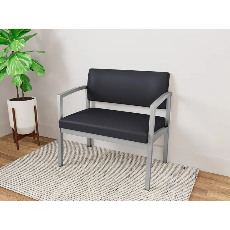 Lenox Steel Waiting Reception Bariatric Chair Metal Frame