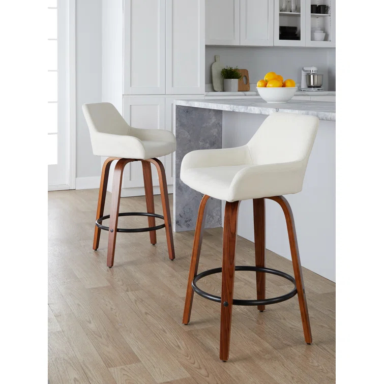 Swivel Upholstered Counter Stool