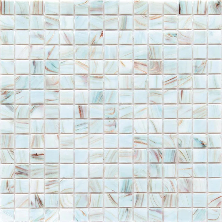 Celestial 0.8" x 0.8" Glass Grid Mosaic Wall & Floor Tile