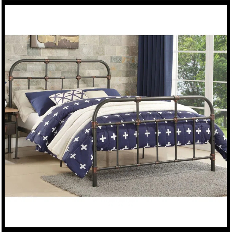 Think Urban Nicipolis Metal Open-Frame Bed