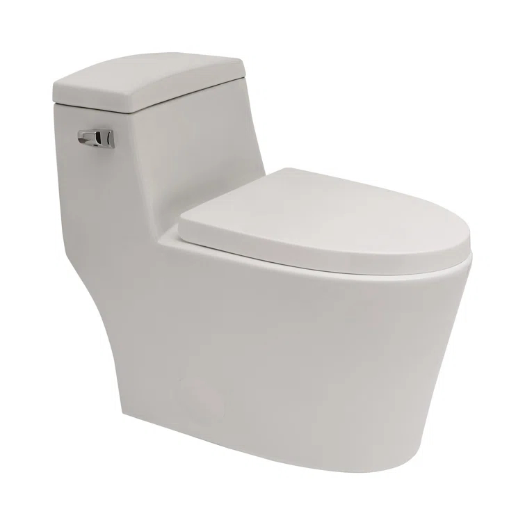 APRESSHUI 1.28 Gallons GPF Elongated Floor Mounted (Seat Included)