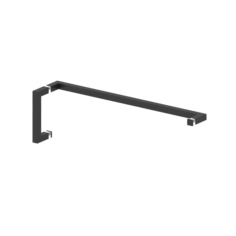Umbra 51 in. x 78 in. Fully Frameless Wall Hinge Towel Bar Shower Door