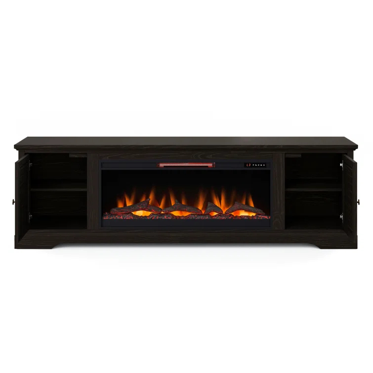 Cidney 83 inch Electric Fireplace TV Console for TVs up to 95 inches