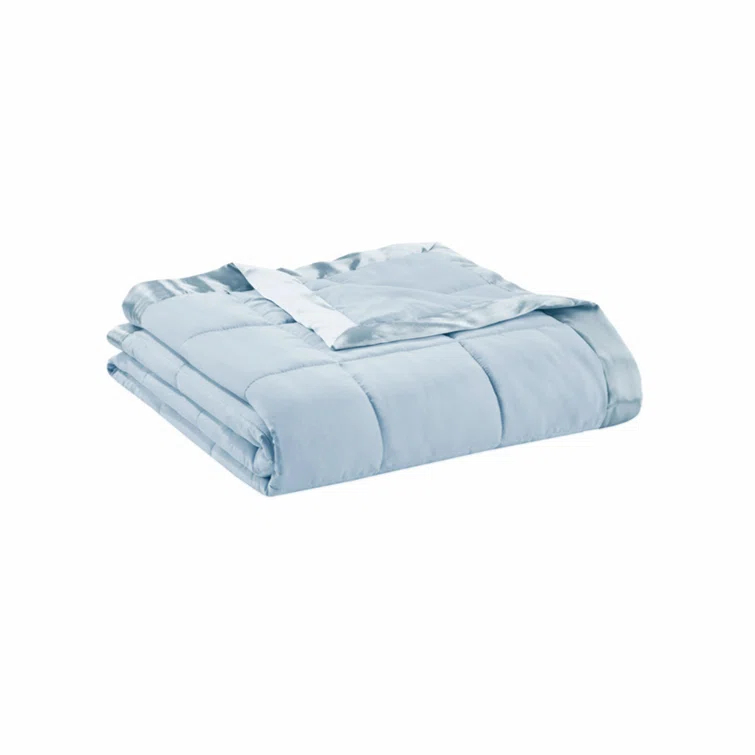 Madison Park Lightweight Down Alternative Blanket with Satin Trim