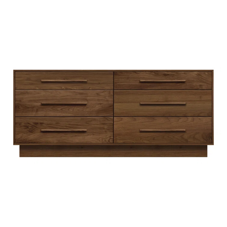 Moduluxe Solid Wood 66.125'' W 6 - Drawer Dresser
