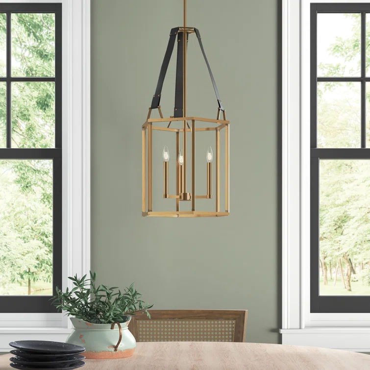 Davant 3 - Light Dimmable Lantern Square / Rectangle Chandelier