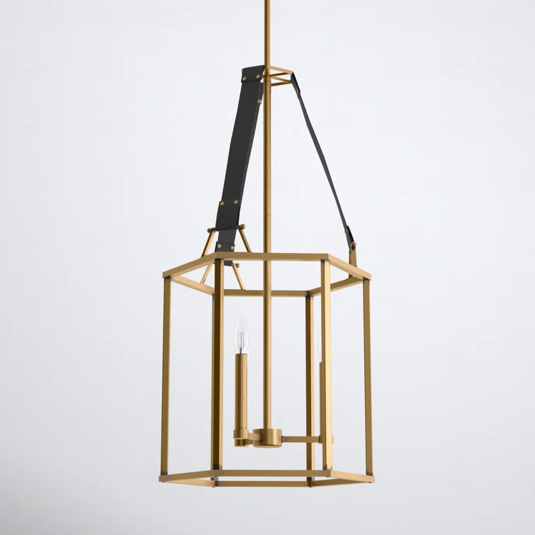 Davant 3 - Light Dimmable Lantern Square / Rectangle Chandelier