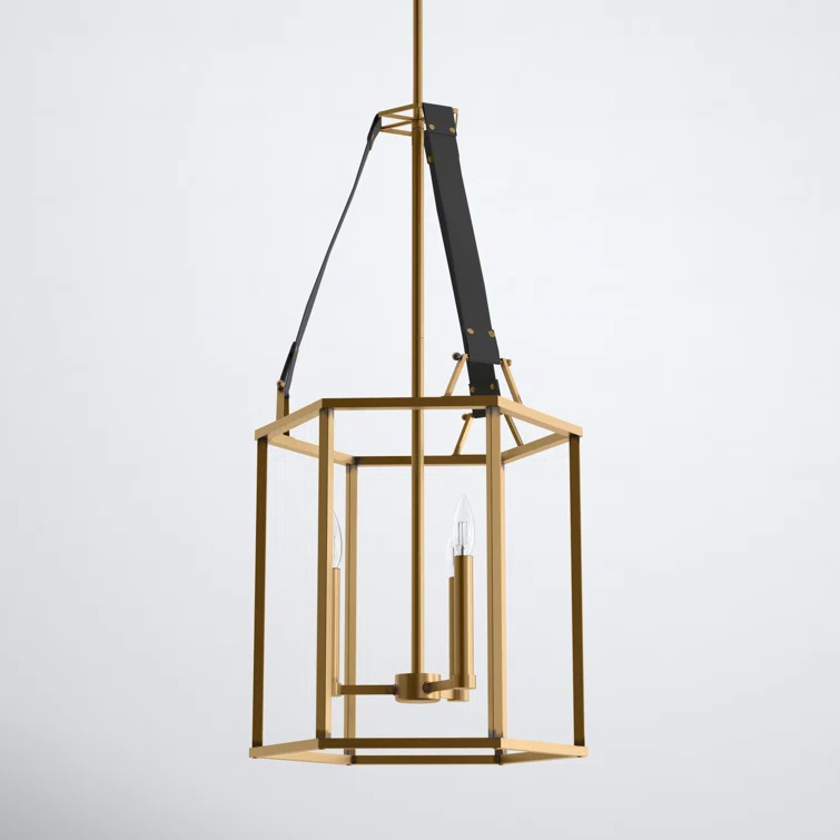 Davant 3 - Light Dimmable Lantern Square / Rectangle Chandelier