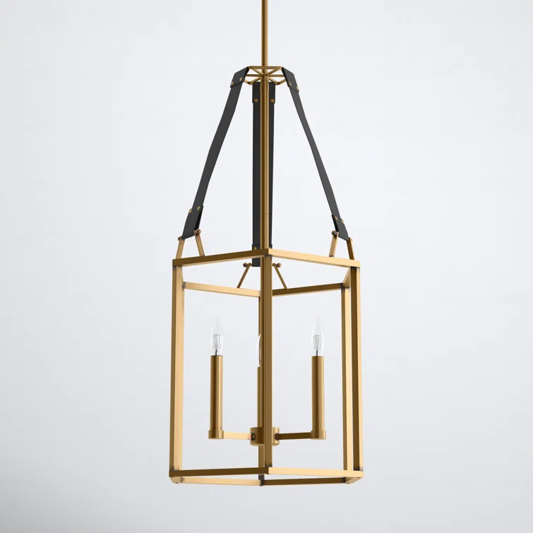 Davant 3 - Light Dimmable Lantern Square / Rectangle Chandelier