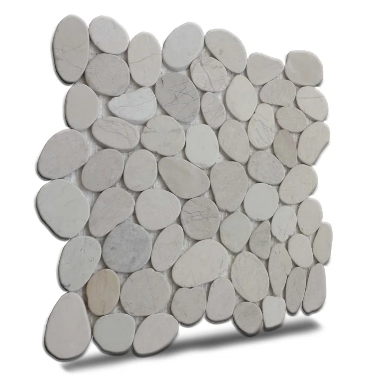 Hawaii 12" x 12" Natural Stone Pebbles Mosaic Wall & Floor Tile