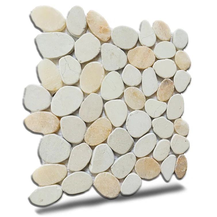 Hawaii 12" x 12" Natural Stone Pebbles Mosaic Wall & Floor Tile