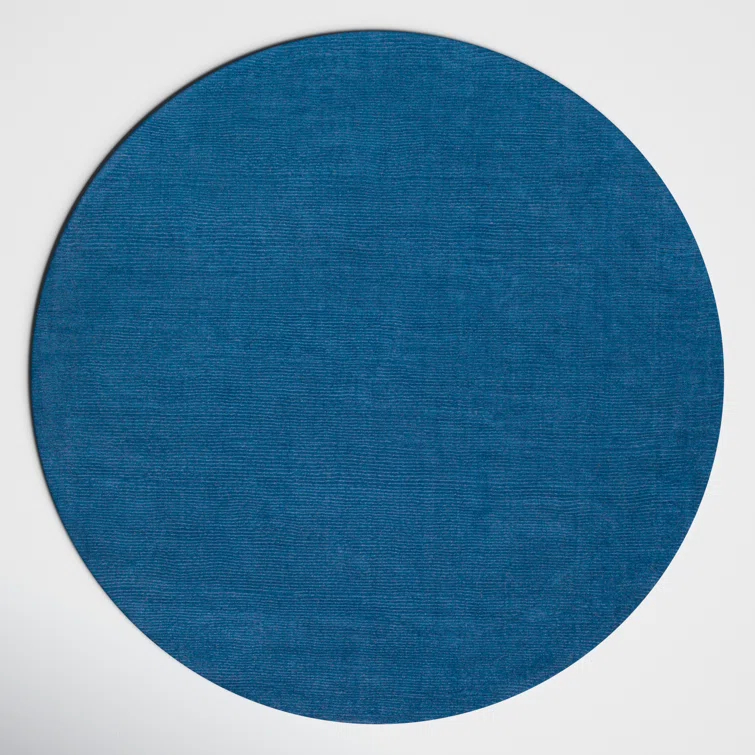 Crowe Handmade Wool Dark Blue PerformanceArea Rug