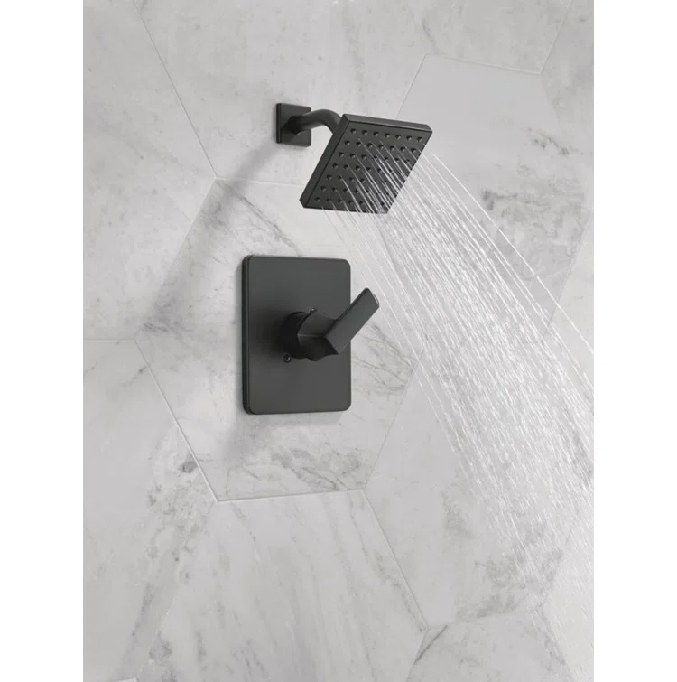 Velum Single-Function Shower Faucet Set, Valve Trim Kit, Shower Head and Handle Set