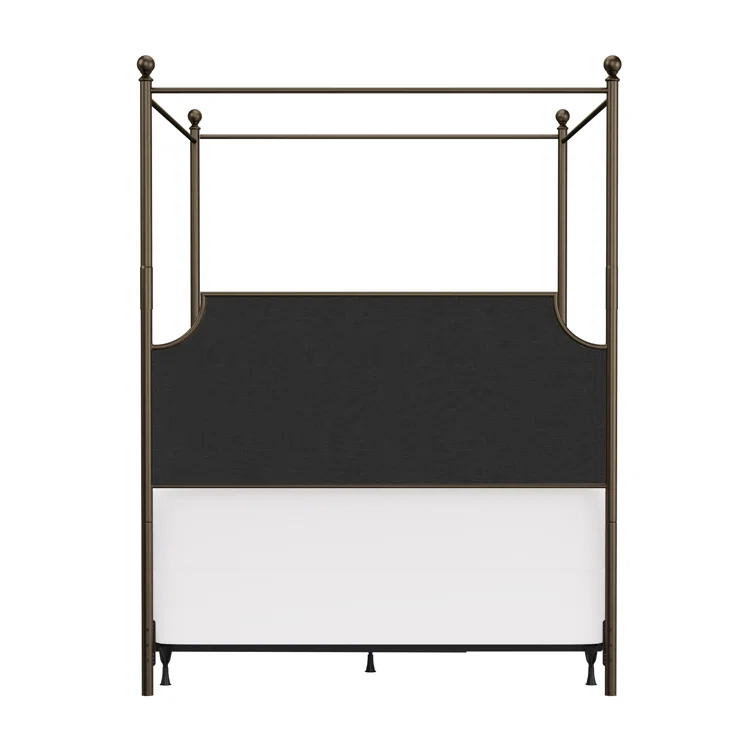 Aasif Upholstered Metal Canopy Bed