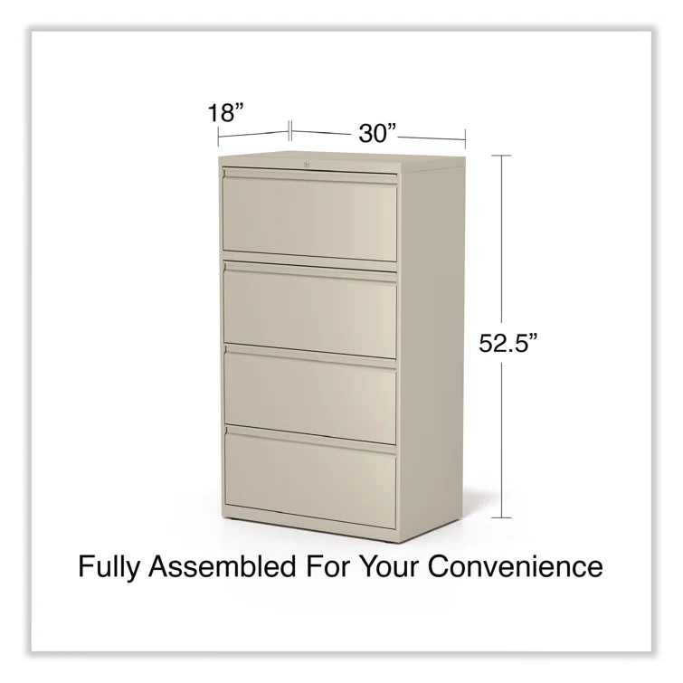 Alera® 30'' Wide 4 -Drawer Steel File Cabinet
