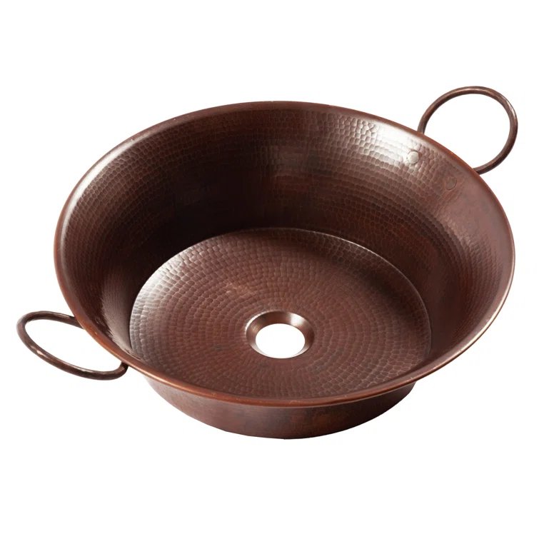 Copernicus 21" Vessel Bathroom Sink in Copper