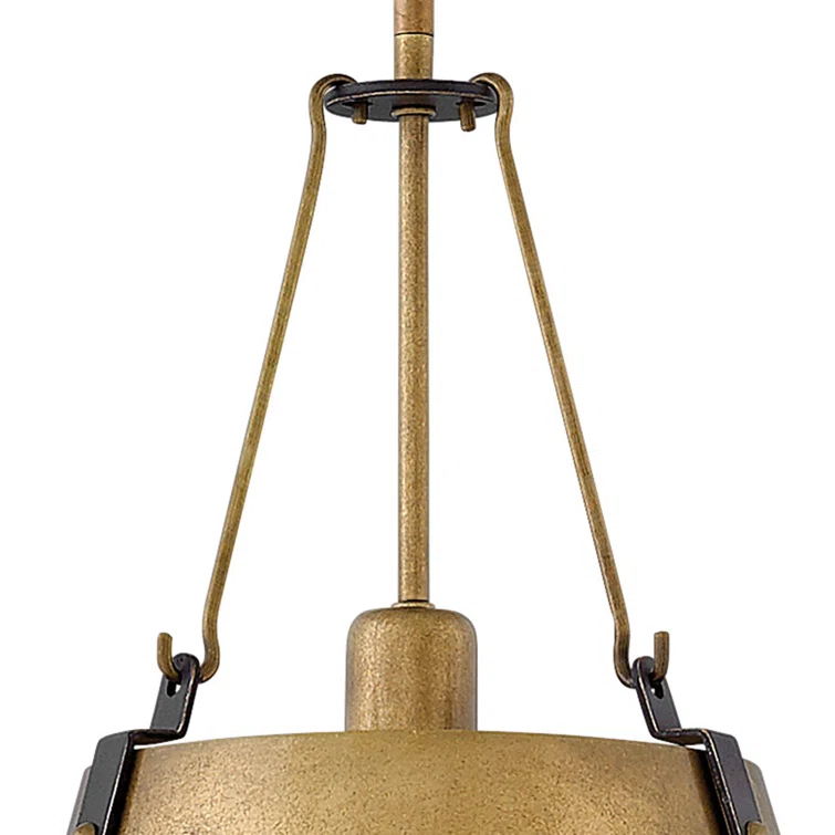 Cartwright Small 1-Light Drum Pendant w/ Bold Rivets