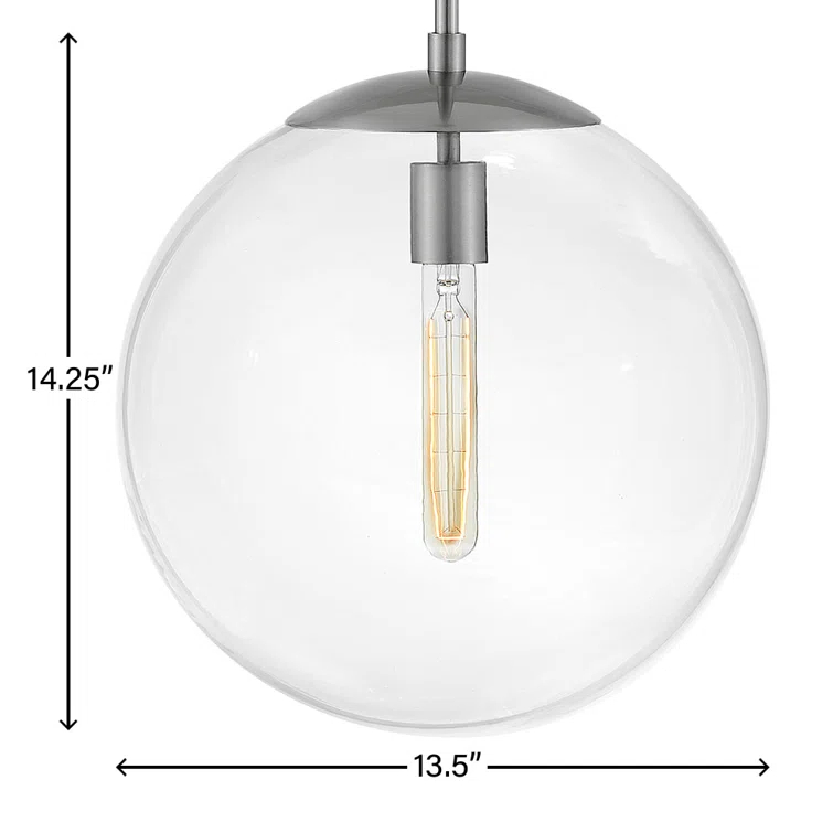Warby Single Light Orb Pendant Light