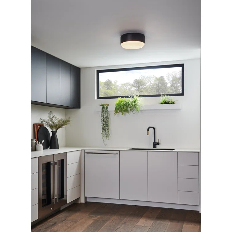 Fitzgerald 2 Light Glass Flush Mount