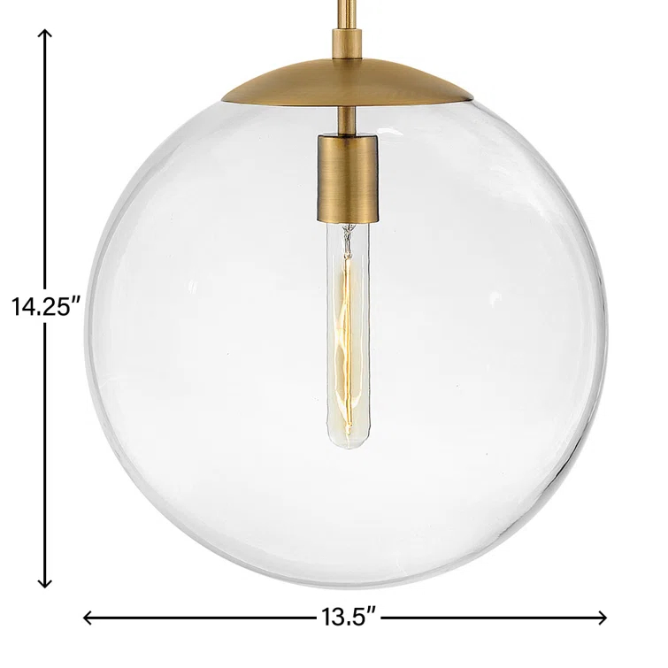 Warby Single Light Orb Pendant Light