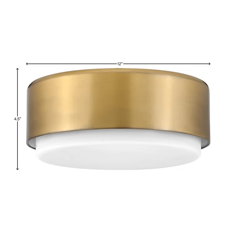 Fitzgerald 2 Light Glass Flush Mount