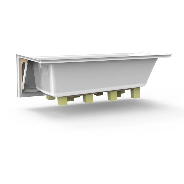 Cetra 60" x 36" Alcove Whirlpool Bathtub