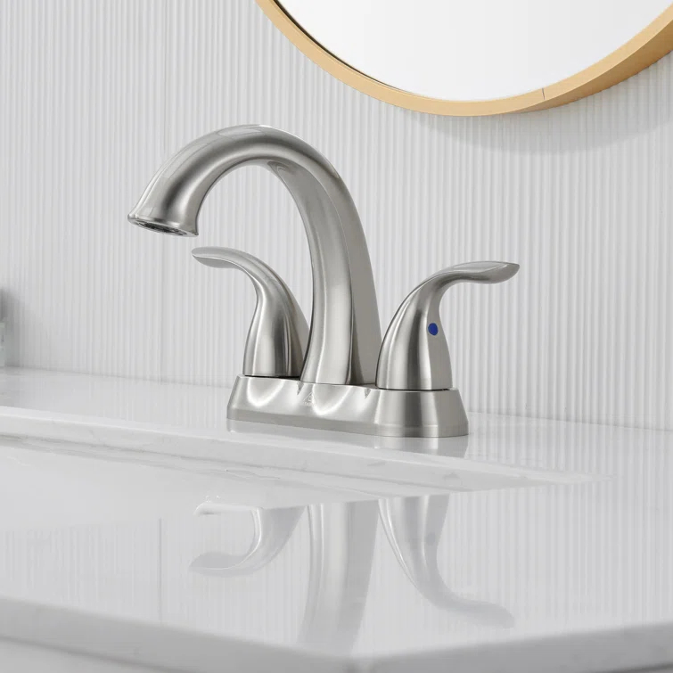1.2 Flow Centerset Bathroom Sink Faucet with Drain
