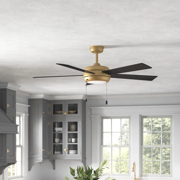 Marcin 52'' 5 Blade Ceiling Fan with LED Light Kit