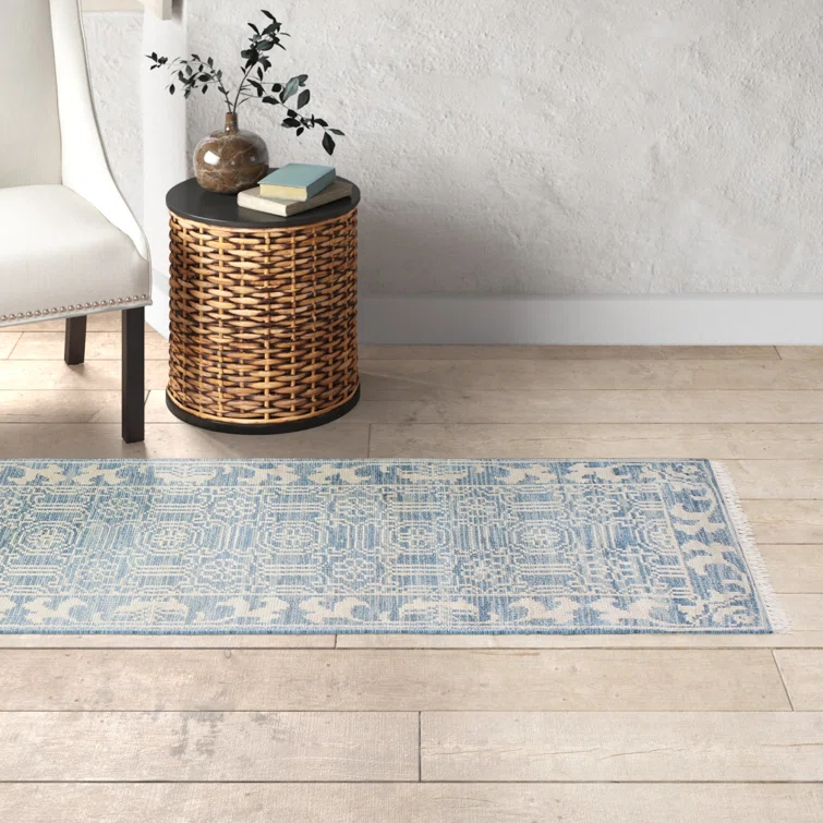 Addie Wool Denim/Cream Rug
