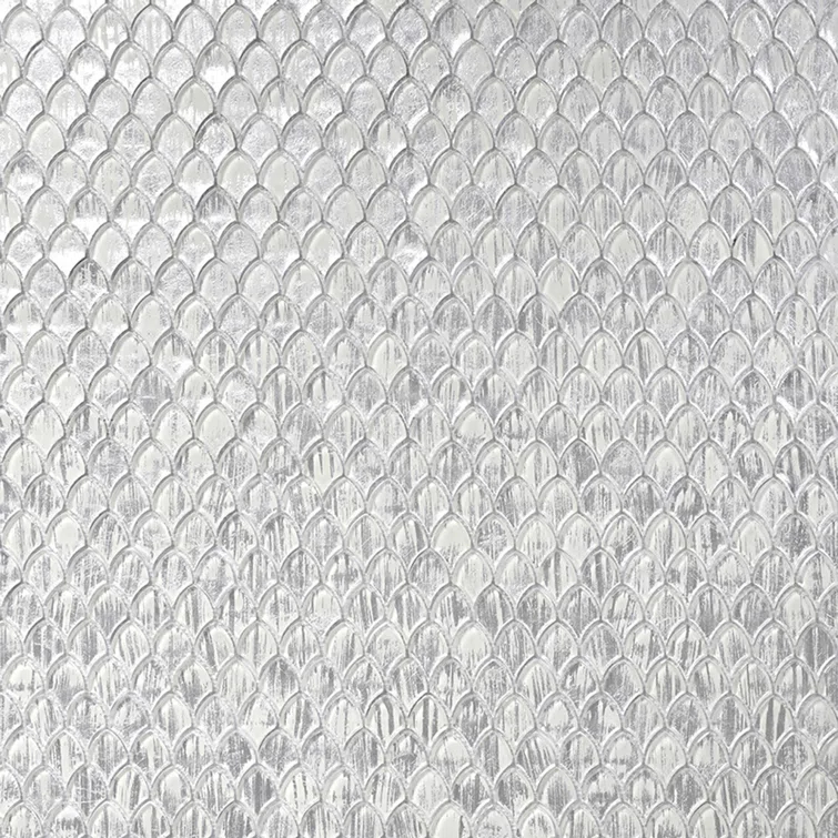 Majeste 0.5" x 2" Glass Fish Scale Mosaic Wall & Floor Tile