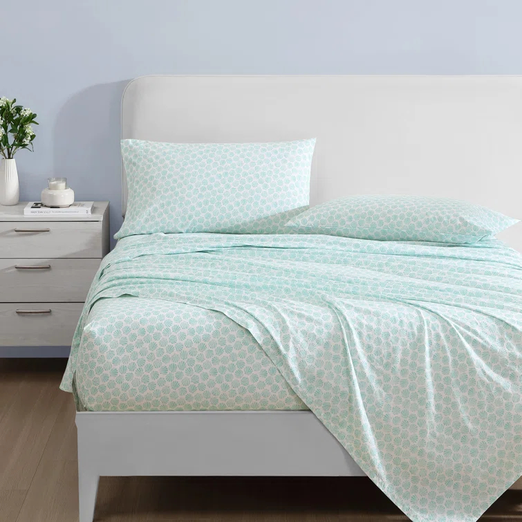 Laura Ashley Laura Ashley Printed Cotton Percale Sheet Set