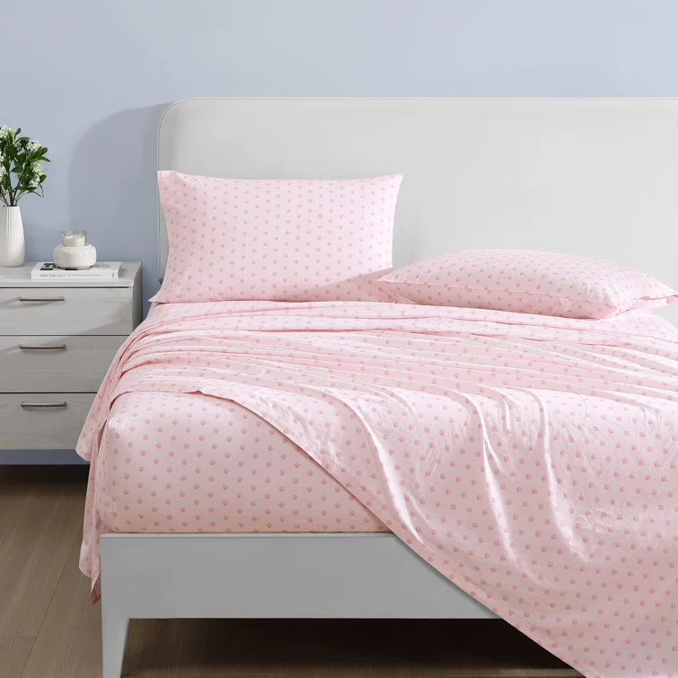 Laura Ashley Laura Ashley Printed Cotton Percale Sheet Set