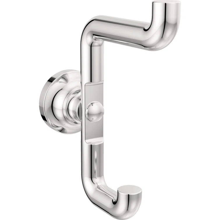 Delta Saylor Wall Mounted Double Towel Hook in Matte Black