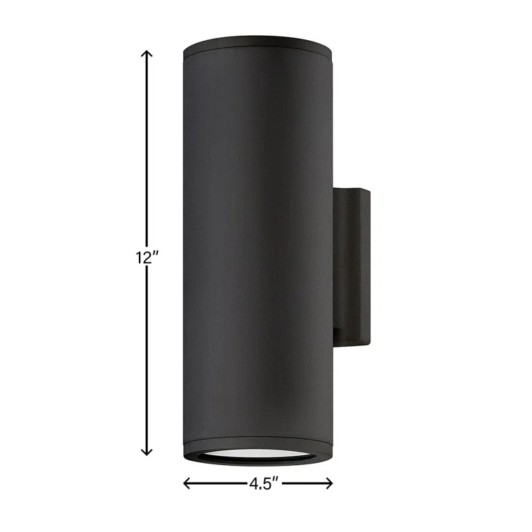 Silo 2 - Bulb 12" H Outdoor Armed Sconce