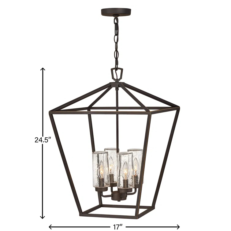 Alford Place 4 -Bulb 24.5" H Outdoor Hanging Lantern