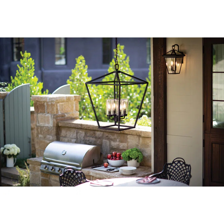Alford Place 4-Light Outdoor 12v Chandelier w/ LEDs Included