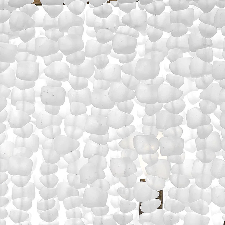 Dune 5 - Light Fabric Geometric Chandelier