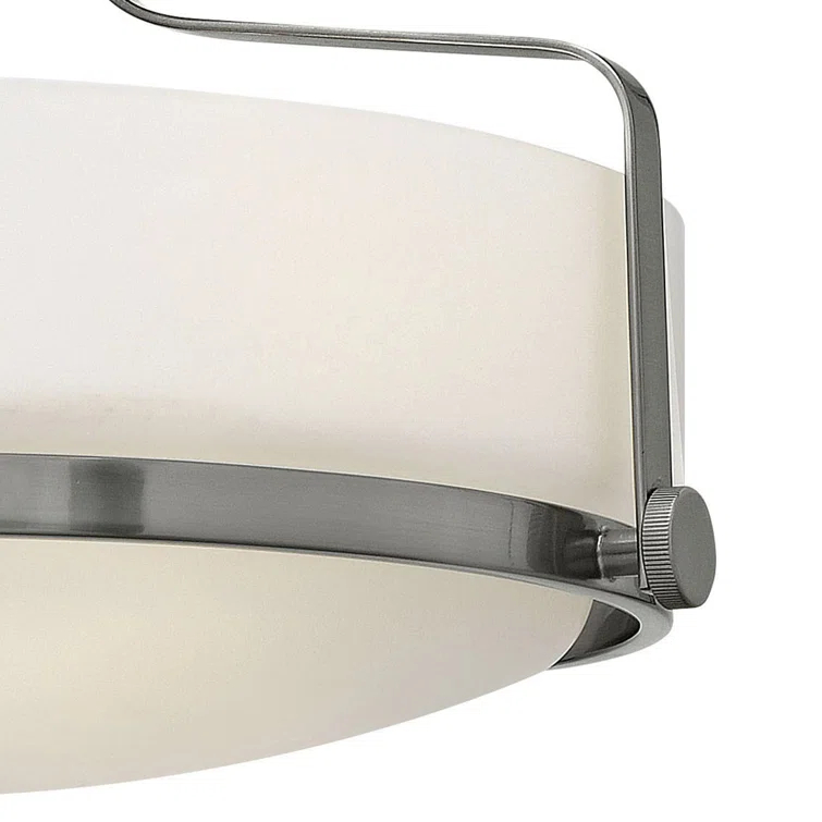 Harper 14.5-in 3-Light Semi-Flush Mount Retro Ceiling Light