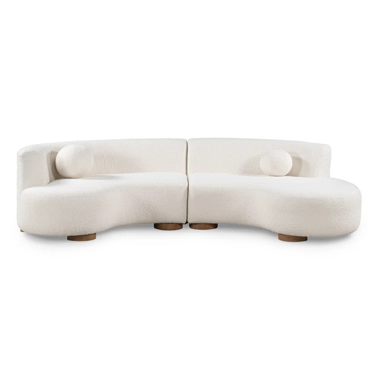 Octavia 2 - Piece Upholstered Curved Sectional