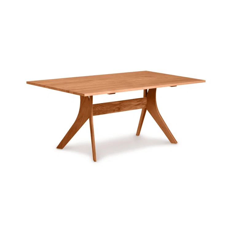 Audrey Extendable Solid Wood Trestle Dining Table
