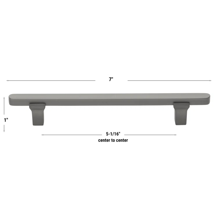 Giana Collection 5-1/16" Center to Center Solid Flat Bar Pull