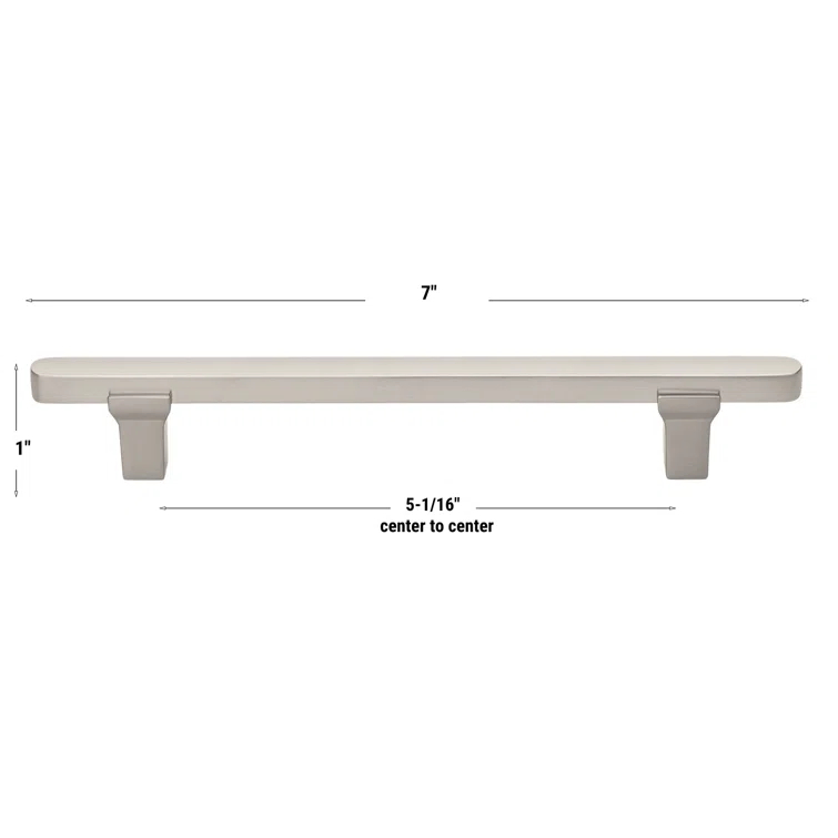 Giana Collection 5-1/16" Center to Center Solid Flat Bar Pull