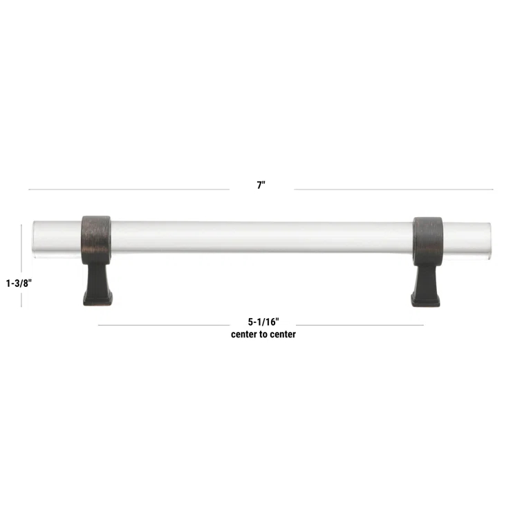 Center to Center Acrylic Bar Pull