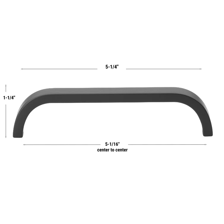 Giana Collection 5-1/16" Center to Center Curved Bar Pull