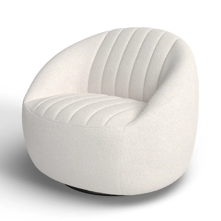 Anita Upholstered Swivel Barrel Chair