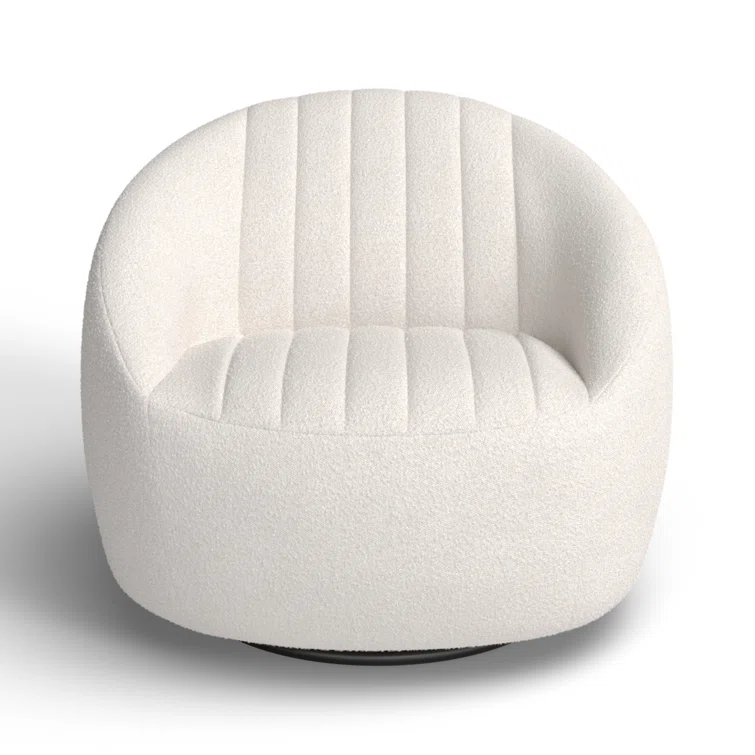 Anita Upholstered Swivel Barrel Chair