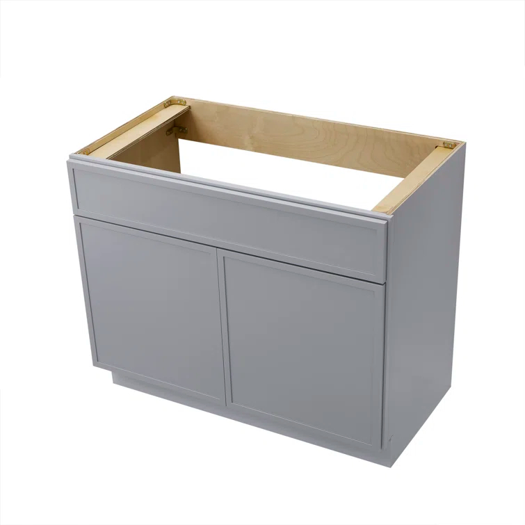 39" W Birch Plywood Freestanding Single Base Storage Cabinet with Soft Close Door