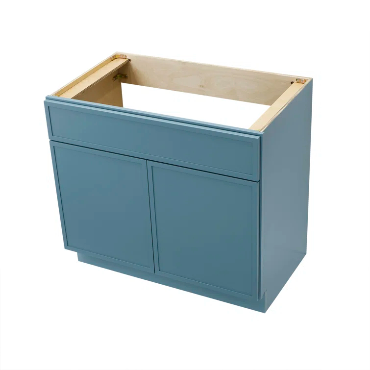 36" W Birch Plywood Freestanding Single Base Storage Cabinet with Soft Close Door