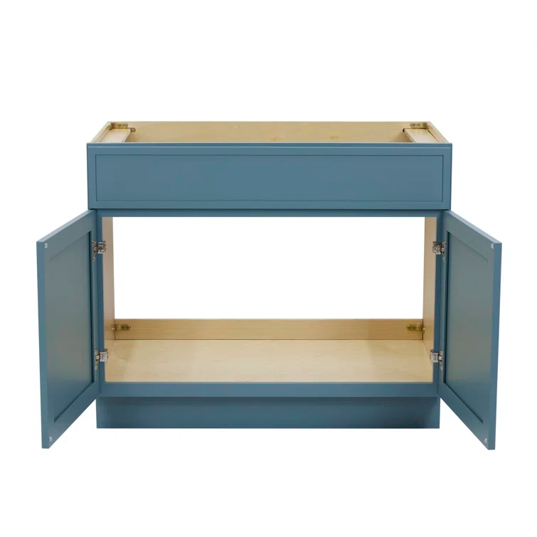 39" W Birch Plywood Freestanding Single Base Storage Cabinet with Soft Close Door