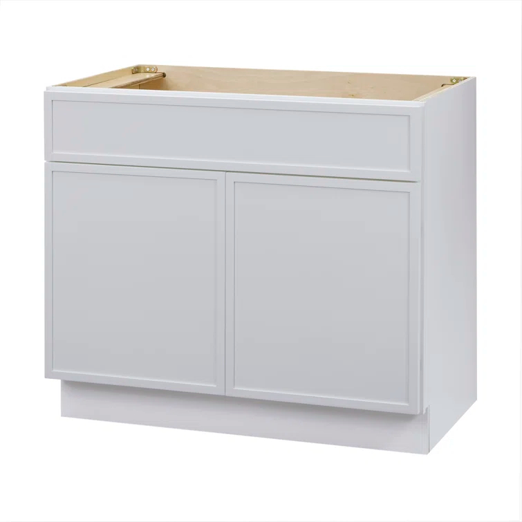 36" W Birch Plywood Freestanding Single Base Storage Cabinet with Soft Close Door